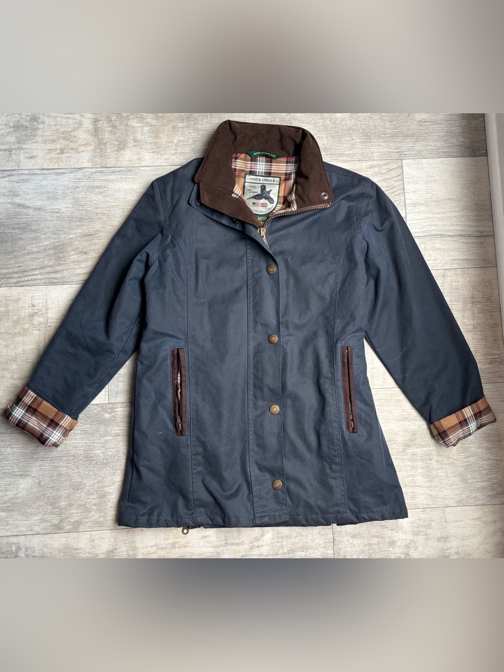 Over Under Women's Waxed Briar Jacket M/12 Navy-068